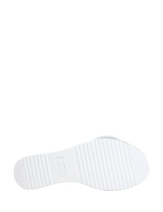 Susimoda Ciabatta Comfort Zeppa Fascia Regolabile Nappa Bianco