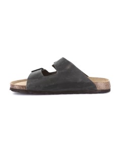 Grunland Ciabatta Uomo Arizona Bio Birk Pelle Antracite