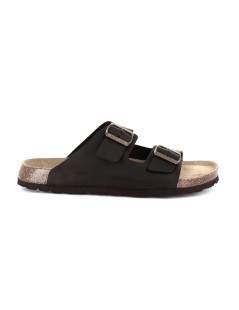 Grunland Ciabatta Uomo Arizona Bio Birk Pelle Mogano