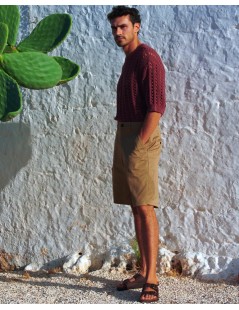 Grunland Ciabatta Uomo Arizona Bio Birk Pelle Mogano