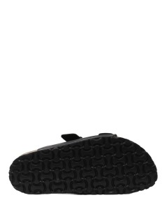 Valleverde Ciabatta Uomo Birk Biosoft Arizona 2 Fibbie Nero