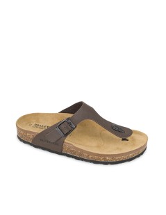 Valleverde Ciabatta Infradito Uomo Gizeh Birk Bio Soft Marrone