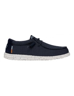 Hey Dude Slipon Uomo Wally Sport Elastic Tessuto Navy