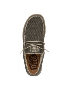 Hey Dude Slipon Uomo Elastic Taglio Vivo Tessuto Militare