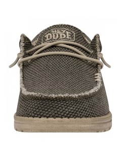 Hey Dude Slipon Uomo Elastic Taglio Vivo Tessuto Militare