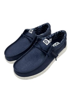 Hey Dude Slipon Uomo Vaschetta Alta Elastic Tessuto Navy