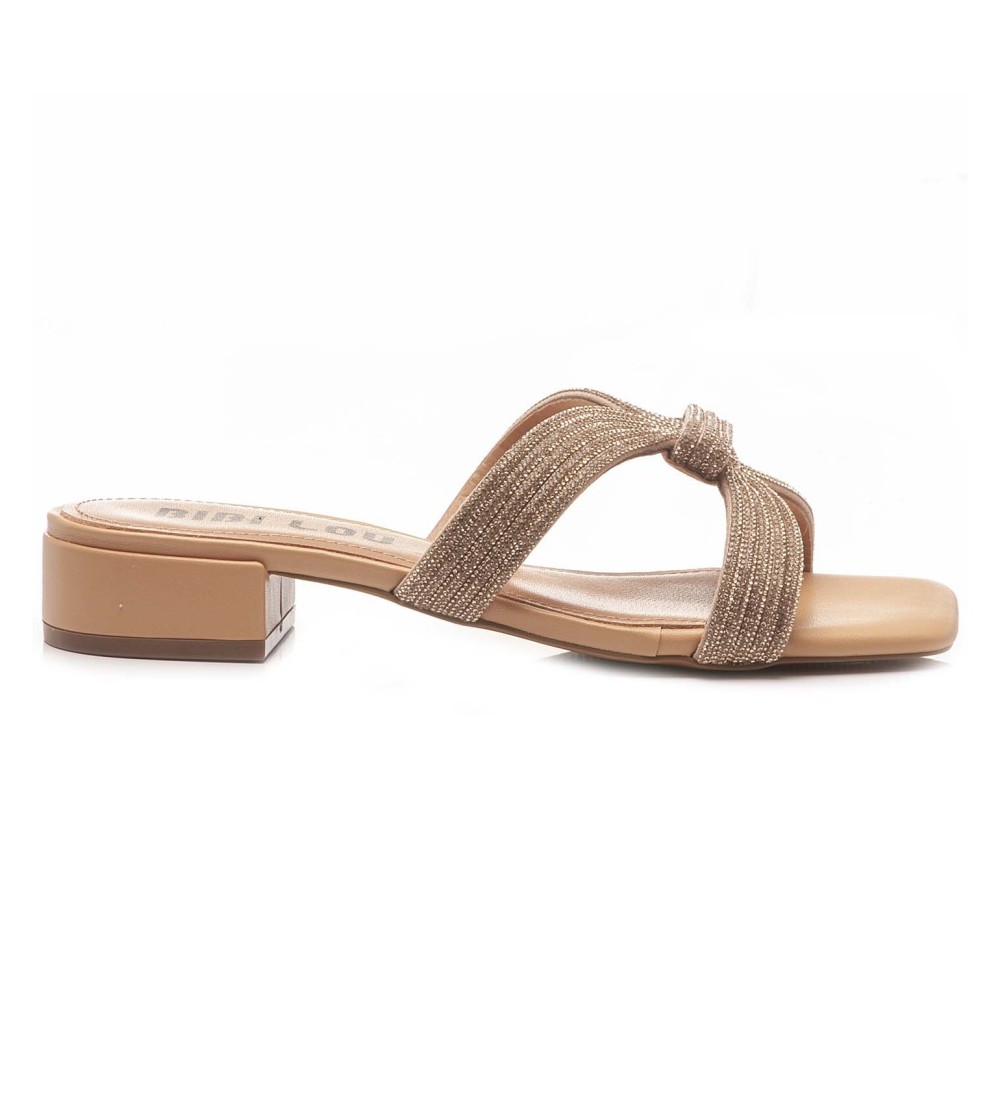 Bibi Lou Ciabattina Sloan Flat Monofascia H Strass Nudo