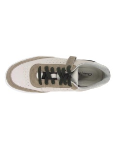 Clarks Sneakers Cassetta CourtLite Camoscio Tela Bianco Multi