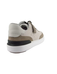 Clarks Sneakers Cassetta CourtLite Camoscio Tela Bianco Multi