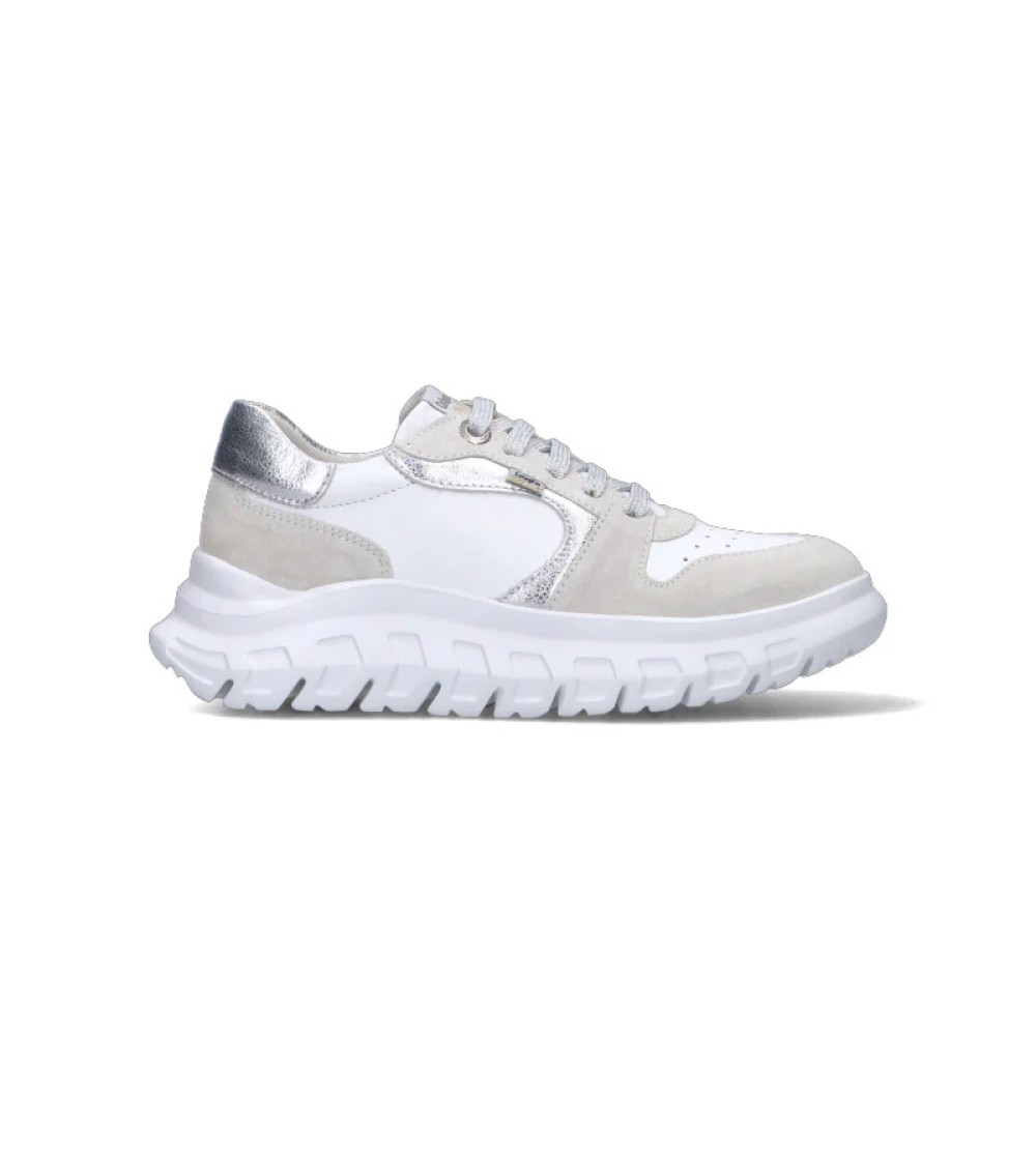 Callaghan  Sneakers Donna Sirena 2 Dettagli Camoscio Bianco Tortora