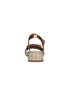 Gianmarco Sorelli Sandalo Basso Musa Fascia Rafia Naturale Rame