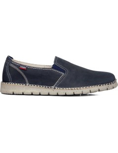 Callaghan Mocassino Uomo Abiatar Fondo Cucituto Nabuk Blu