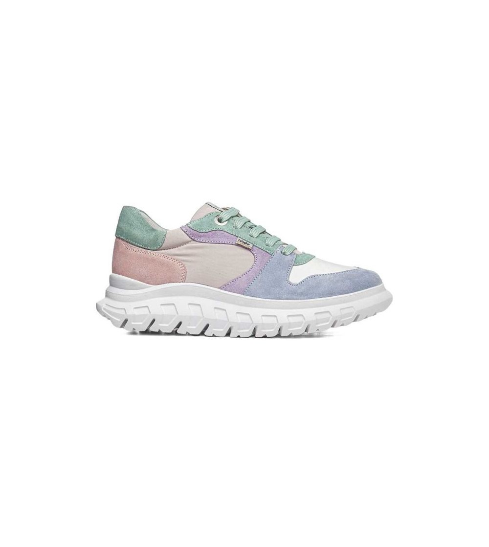 Callaghan Sneakers Sirena 2 Dettagli Camoscio Tessuto Cielo Bianco