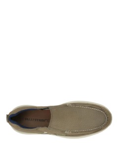 Valleverde Mocassino Slipon Camoscio Microtraforato Taupe
