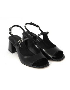 Gianmarco Sorelli Sandalo Braccialetto Mary Jane Vernice Nero