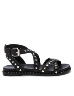 Carmela Sandalo alla Caviglia Etrusca Borchie Pelle Nero