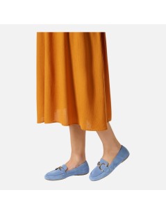 Geox Mocassino Basso Palmaria Morsetto Camoscio Blu