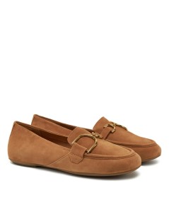 Geox Mocassino Basso Palmaria Morsetto Camoscio Cognac
