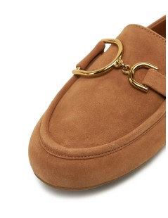 Geox Mocassino Basso Palmaria Morsetto Camoscio Cognac