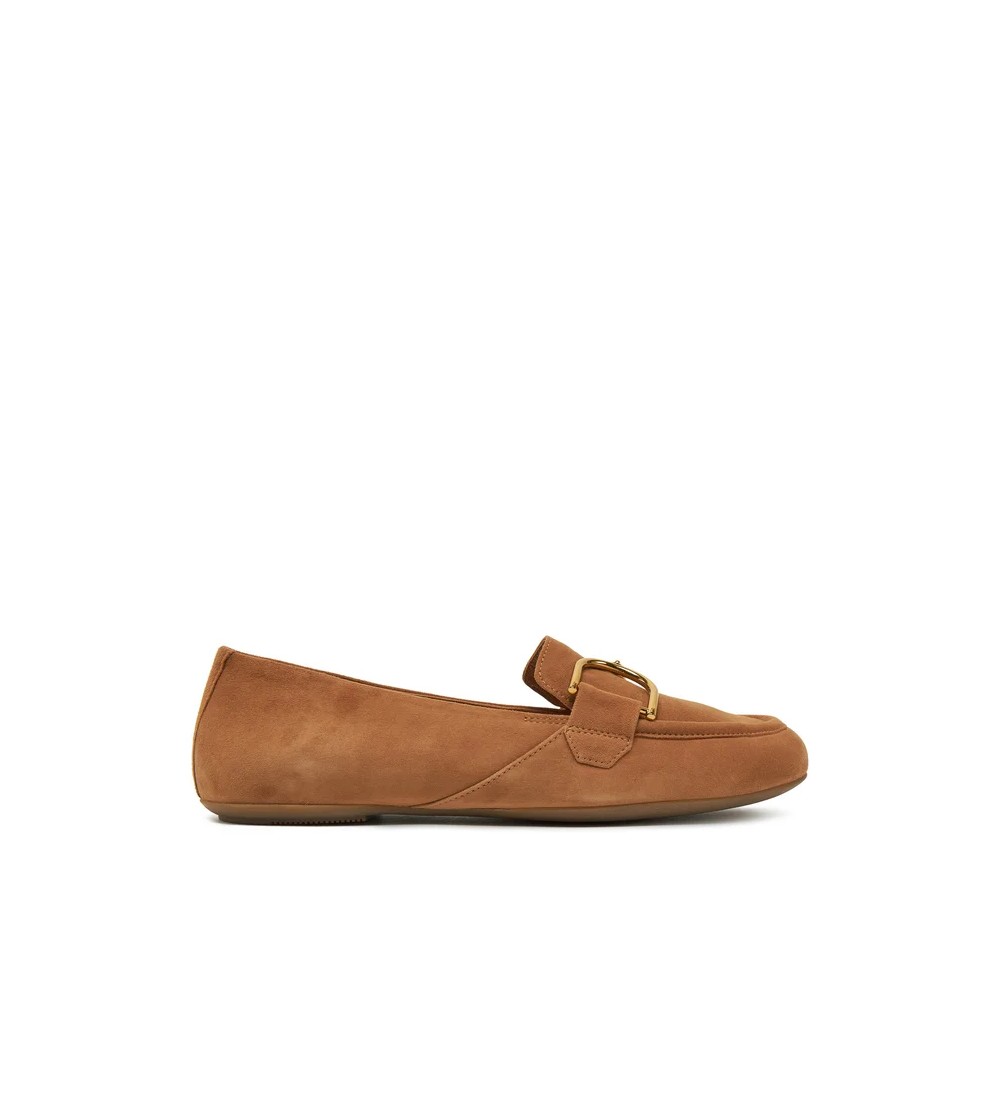Geox Mocassino Basso Palmaria Morsetto Camoscio Cognac