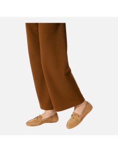 Geox Mocassino Basso Palmaria Morsetto Camoscio Cognac