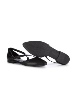 Bueno Ballerina Incrocio Punta Nappa Nero