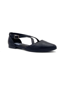 Bueno Ballerina Incrocio Punta Nappa Nero