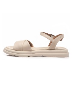 Bueno Sandalo Fascia Incrocio Braccialetto Caviglia Crema