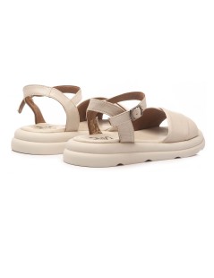 Bueno Sandalo Fascia Incrocio Braccialetto Caviglia Crema