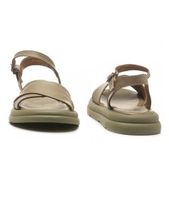 Bueno Sandalo Fascia Incrocio Braccialetto Caviglia Verde