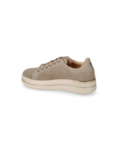 Valleverde Sneakers Fondo Medio Lacci Accessori Dettagli Glitter Tortora