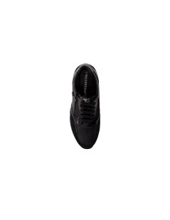 Valleverde Sneakers Fondo Medio Zip Laterale Loghi Nero