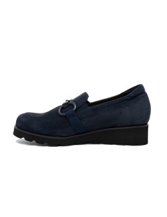 F.lli Tomasi Mocassino Zeppa Vaschetta Cucita Accessorio Blu