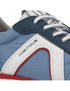 Ambitious Rhome Sneakers Inserti Tessuto Blu Bianco