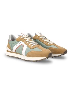 Ambitious Rhome Sneakers Inserti Tessuto Sabbia Menta