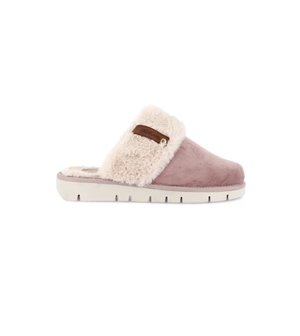 Grunland Ciabatta Alpine Alcantare Peluche Malva
