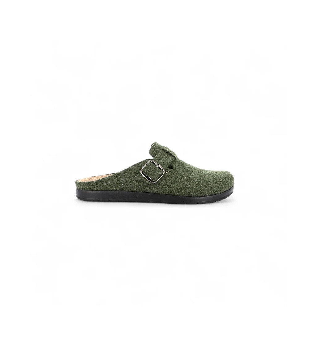 Grunland Ciabatta Uomo Bio Boston Plantare Estraibile Feltro Foresta