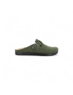 Grunland Ciabatta Uomo Bio Boston Plantare Estraibile Feltro Foresta