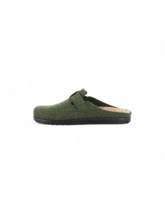 Grunland Ciabatta Uomo Bio Boston Plantare Estraibile Feltro Foresta