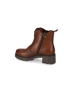 Valleverde Tronchetto Fondo Carro Armato Elastico Zip Laterale e Frontale Marrone