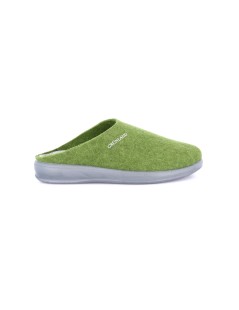 Grunland Ciabatta Flat tutto Feltro Verde Beige