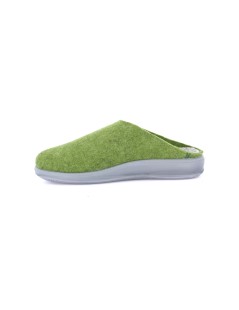 Grunland Ciabatta Flat tutto Feltro Verde Beige