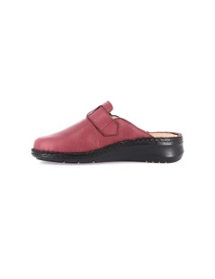 Grunland Ciabatta Comfort Ampia Estraibile Tutto Pelle Vinaccia