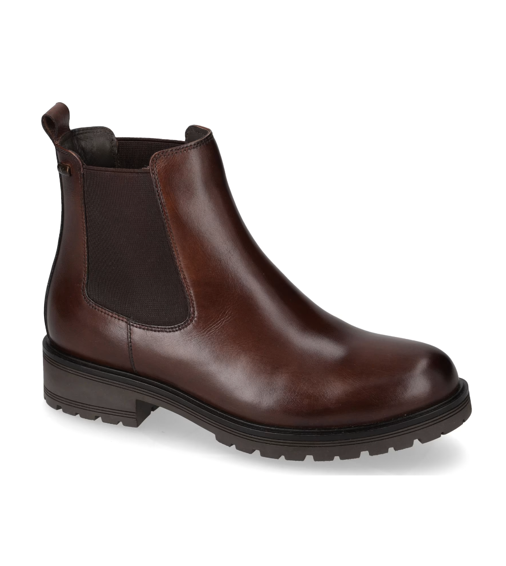 Valleverde Beatles Liscio Elastici Laterali Logo Marrone