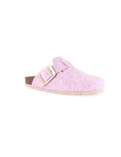 Grunland Ciabatta Boston Sabot Birk Sottopelle Feltro Malva