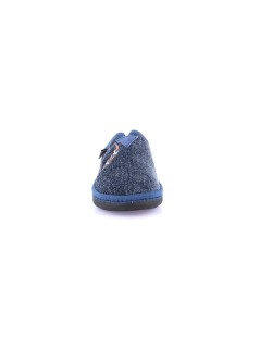 Grunland Ciabatta Morbida Tessuto Ricamo Cuore Blu