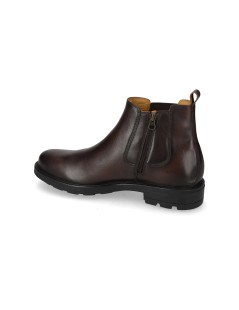 Valleverde Beatles Basso Sfilato Elastico e Zip Laterale Marrone