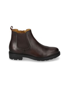 Valleverde Beatles Basso Sfilato Elastico e Zip Laterale Marrone