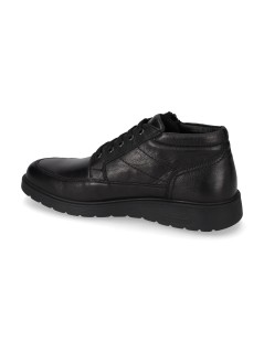 Valleverde Polacchine Uomo Classic Lacci e Zip Nappa Nero