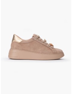 Stokton Sneakers Volume Gioiello Nabuk Nude